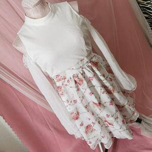 Ma*rs Dress Size Small Long Sleeve Jewelry Box Agejo Gyaru Gal Style Prom Party